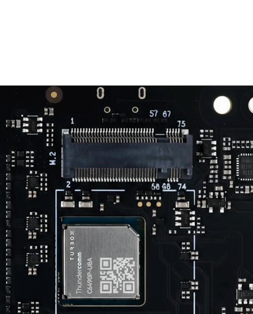 M.2 NVMe (bottom) interface detail